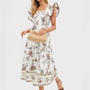 NWT Tuckernuck X Studio McGee Terracotta Chintz Cotton Nora Dress